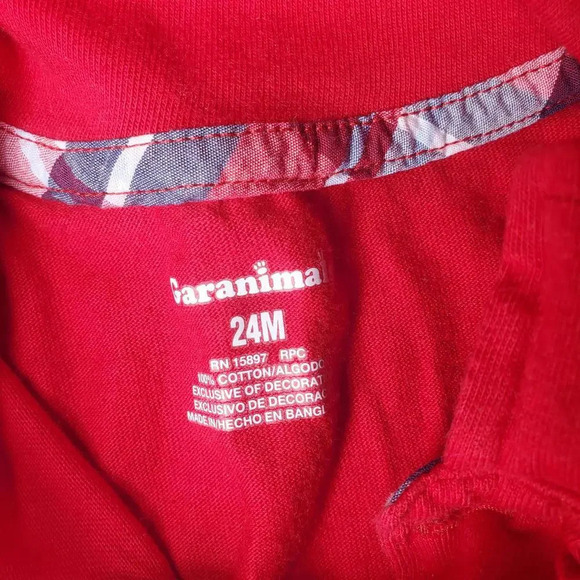 Garanimals Toddler Boy Dress Polo Dress Shirts Size 24m Red and White NWOT - Picture 4 of 9